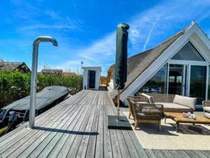 Seehütte Rust mit Schilfdach am Neusiedlersee